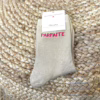 Chaussettes paillettes "Parfaite" (beige)