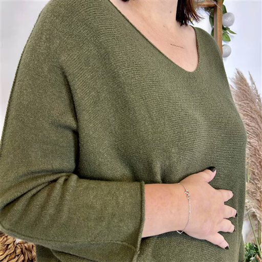 J878- Pull loose Col V (Gt) (kaki) – Image 4