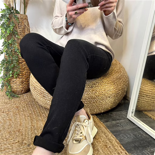 O506- Jean Slim Voggo (noir) – Image 5