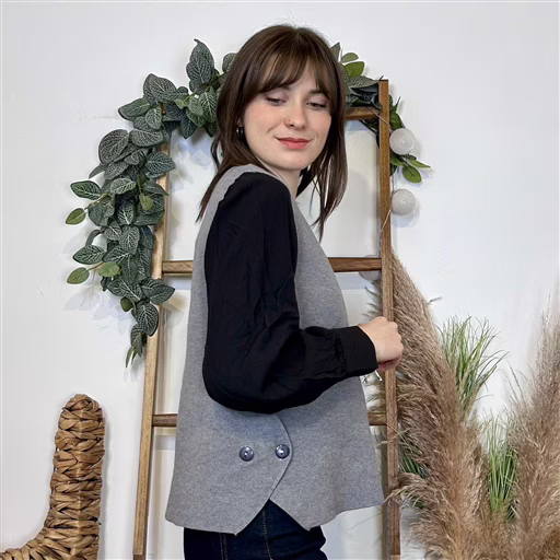 J941 - Gilet sans manches (TU) (gris) – Image 2