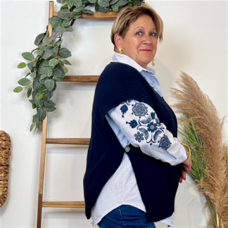 Pull sans manches (Tu) (marine)