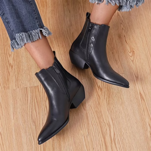 R386- Santiags Basses MOOW (noir) – Image 2