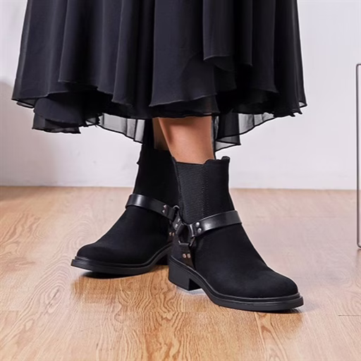 R385- Bottines motardes MOOW (noir) – Image 2