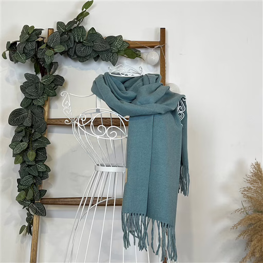 Echarpe Mixte Laine Cachemire (bleu)