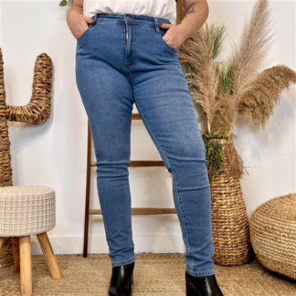 Jean Slim Voggo (T42-T52) (denim clair)
