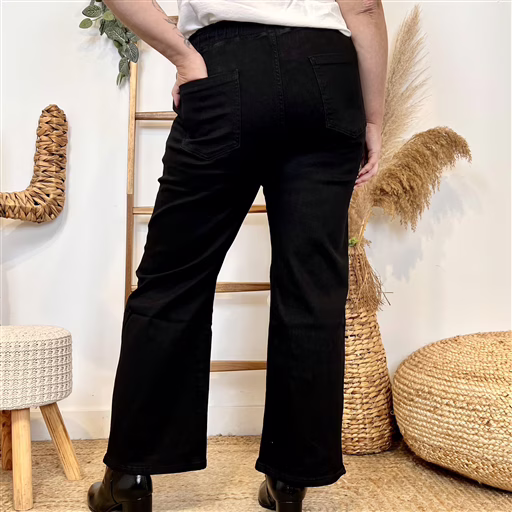 M910 - Jean Wide Voggo (T42-T50) (noir) – Image 4