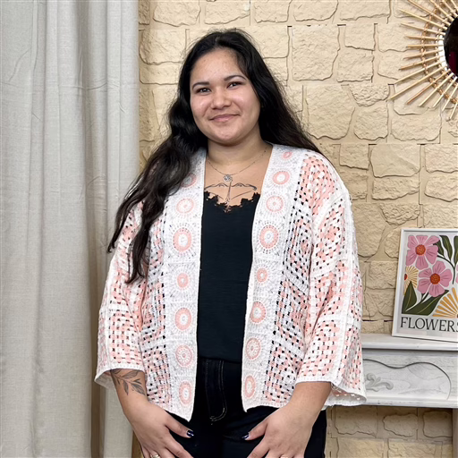 I860 - Gilet en maille (TU) (rose) – Image 2