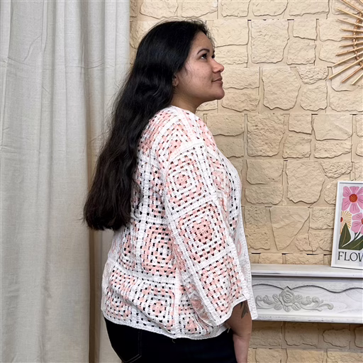 I860 - Gilet en maille (TU) (rose) – Image 3