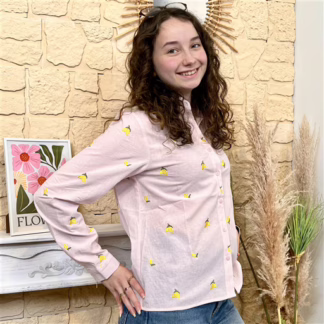 I805 - Chemise Citron (T36-T38) (rose)