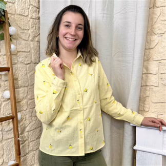 I805 - Chemise Citron (T36-T38) (jaune)