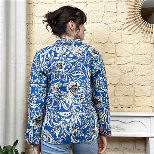 I785 - Veste réversible (bleu royal) – Image 7
