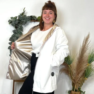 K853- Imper réversible (T36-T50) - blanc - 50