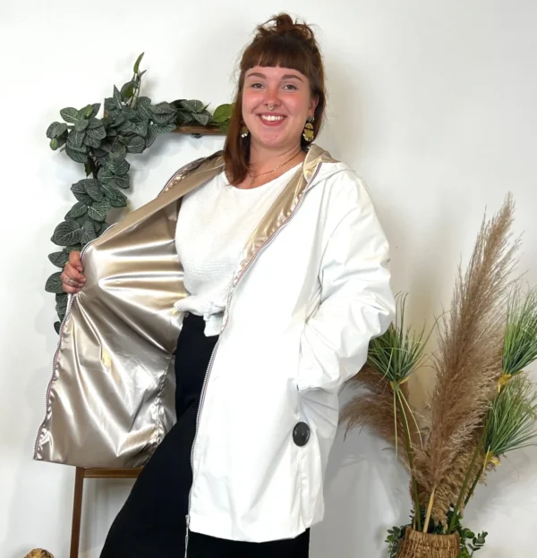 K853- Imper réversible (T36-T50) - blanc - 50