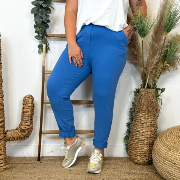 Z985- Jogging "Jolies Formes" (Gt) - bleu-royal - taille-unique-grande-taille