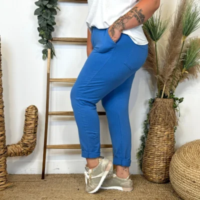 Z985- Jogging "Jolies Formes" (Gt) - bleu-royal - taille-unique-grande-taille