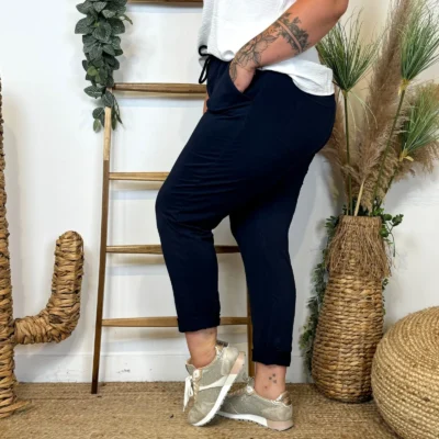 Z985- Jogging "Jolies Formes" (Gt) - marine - taille-unique-grande-taille