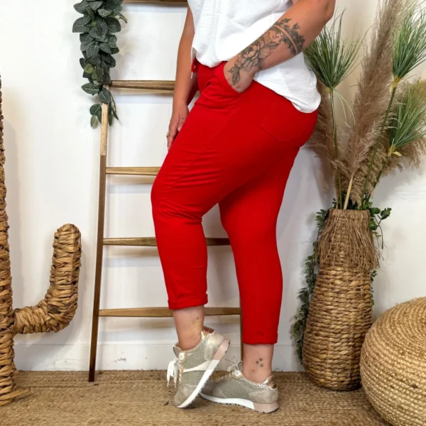 Z985- Jogging "Jolies Formes" (Gt) - rouge - taille-unique-grande-taille