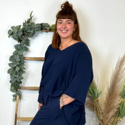 Z125 - Pull loose Crop-Top (GT) - marine - taille-unique-grande-taille