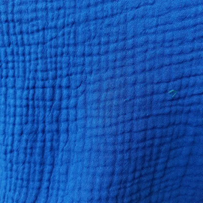 Z308- Tunique en coton (Gt) - bleu-royal - taille-unique