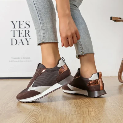 R444- Sneakers Moow (T36-T41) - marron - 41