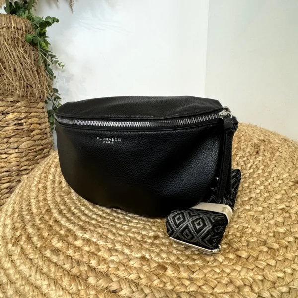 P409- Banane Flora & Co - noir - taille-unique