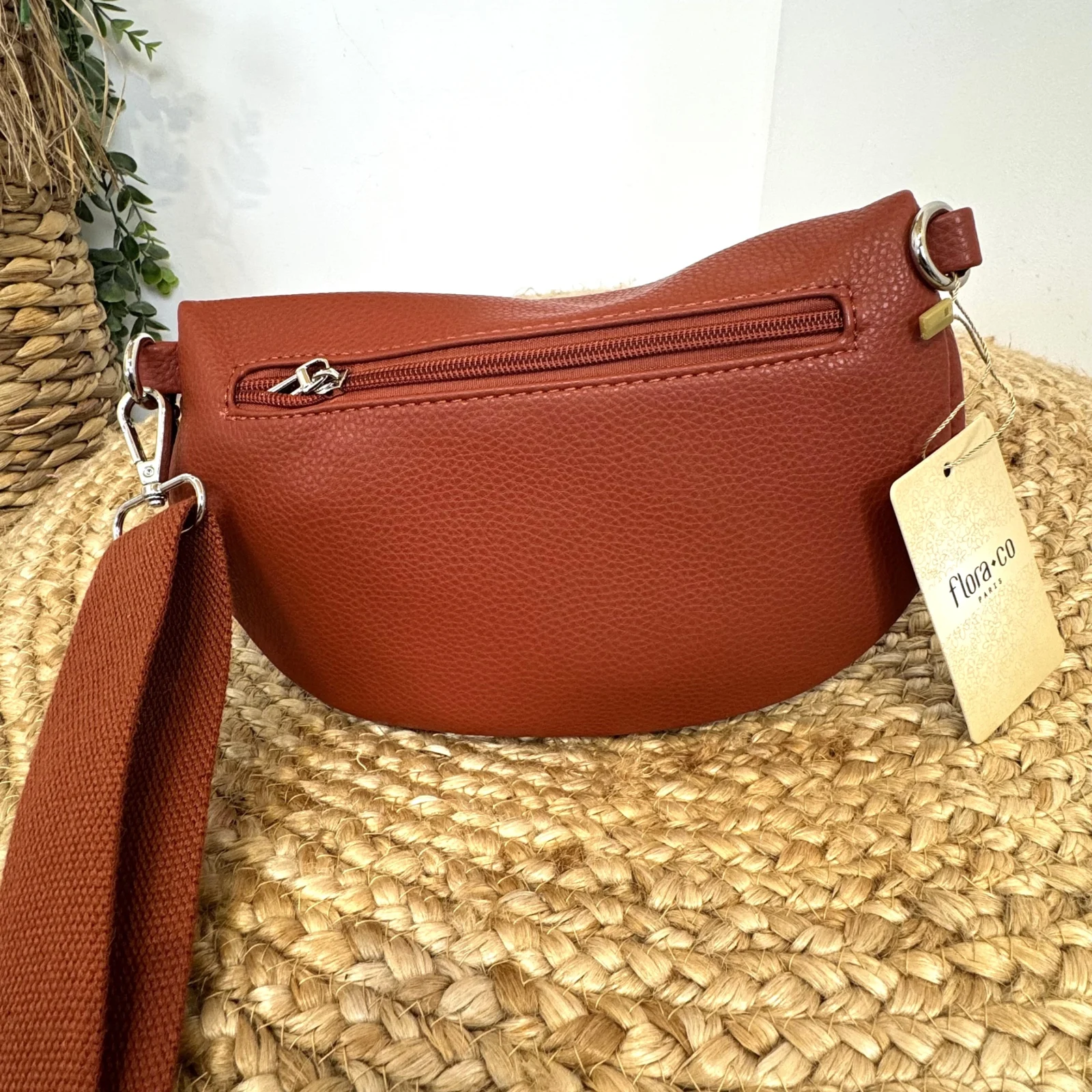 Sac Banane Flora & Co - rouille-brique - sans-taille