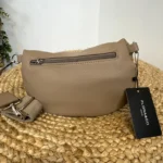 Sac banane femme Flora & Co à double zip - beige - sans-taille