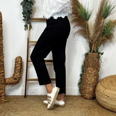 W112- Jean Mom Voggo (T36-T44) - noir - 44