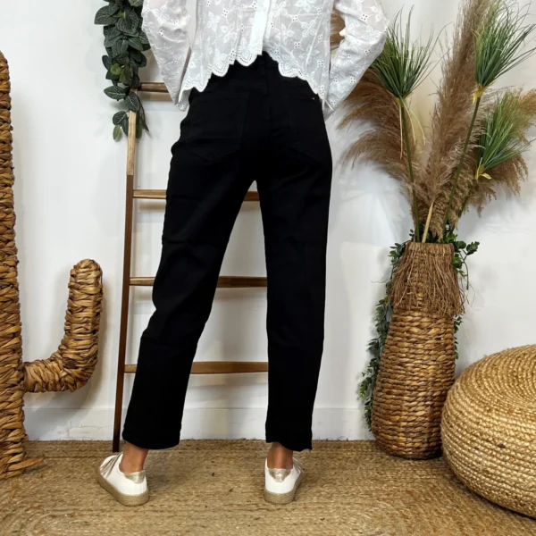 W112- Jean Mom Voggo (T36-T44) - noir - 44