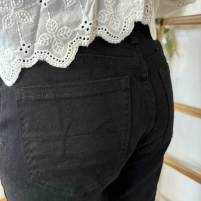 W112- Jean Mom Voggo (T36-T44) - noir - 44