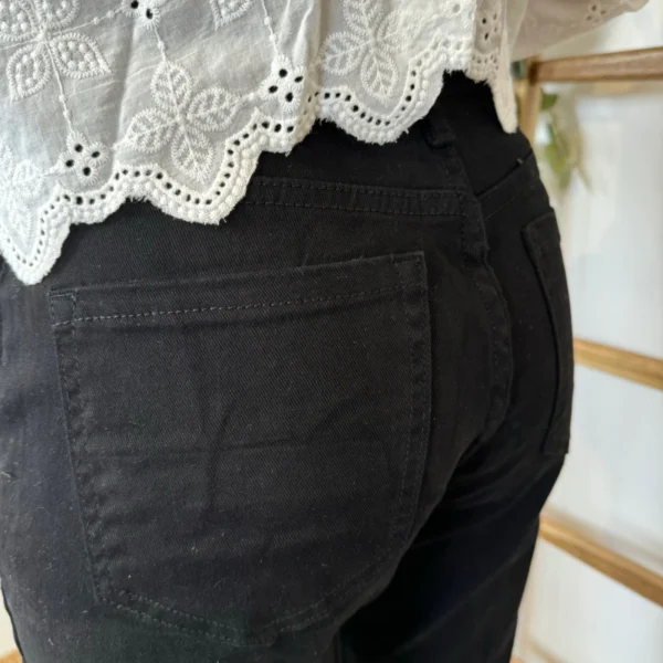 W112- Jean Mom Voggo (T36-T44) - noir - 44