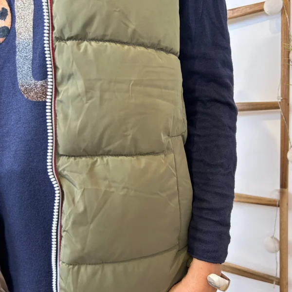 K850- Doudoune réversible (T36-T44) - kaki - 44