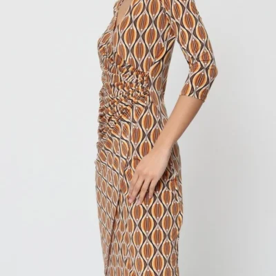 K809- Robe Rev'D'Elle - camel - 42