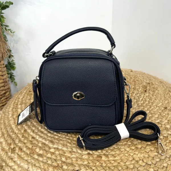 P424- Sac à main Flora & Co - marine - sans-taille