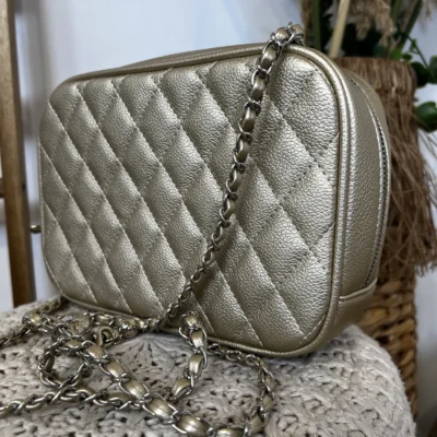 P482- Sac Matelassé Flora & Co - dore - sans-taille