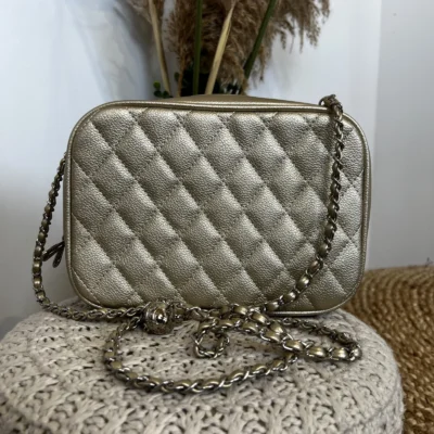 P482- Sac Matelassé Flora & Co - dore - sans-taille