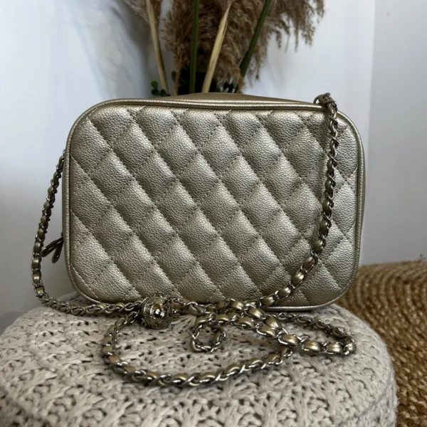 P482- Sac Matelassé Flora & Co - dore - sans-taille