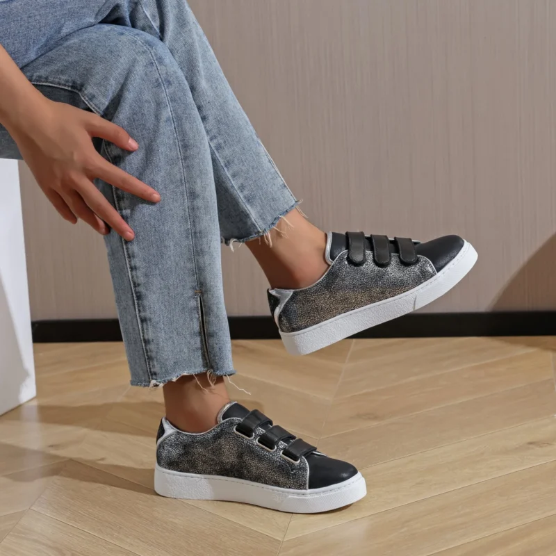R447- Tennis Scratch (T36-T41) - noir-argente - 41