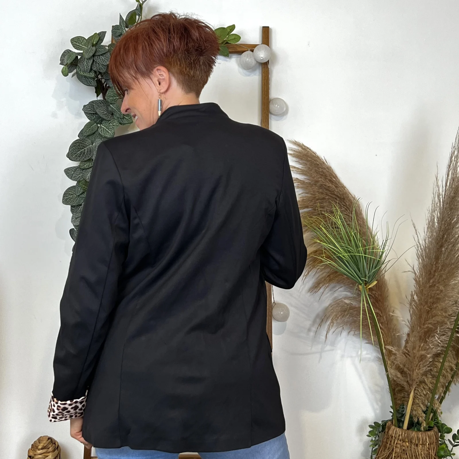 K814- Veste Officier Jolifly (T36-T44) - noir - 44