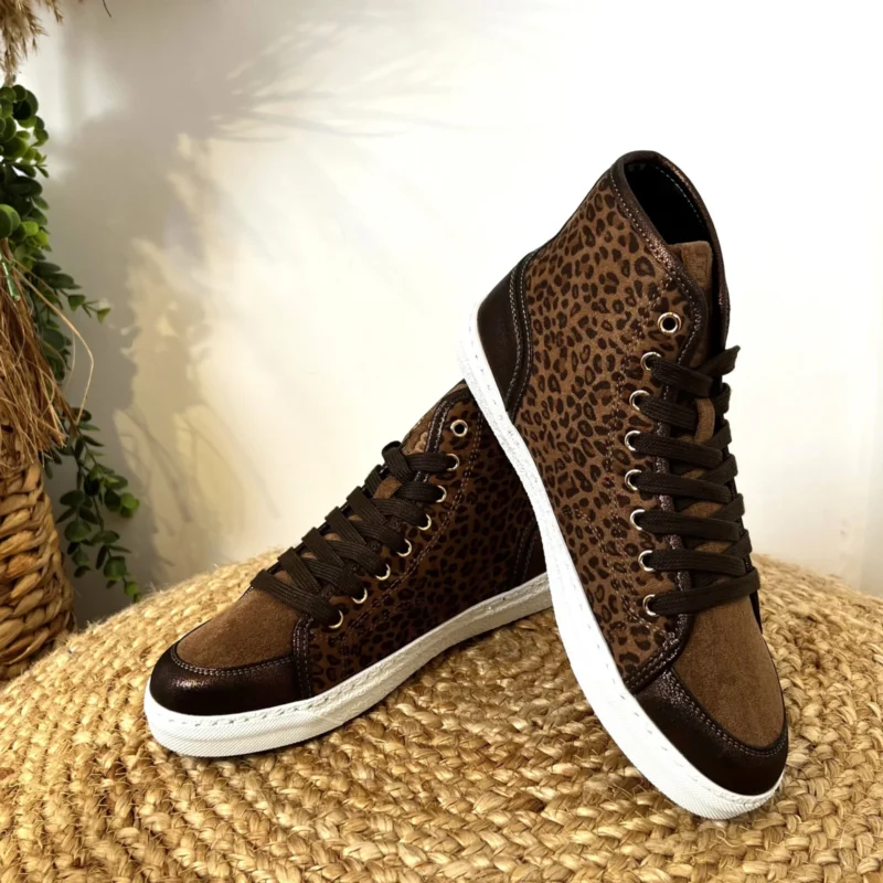 R404- Tennis Montante Moow (T36-T41) - marron-leopard - 41