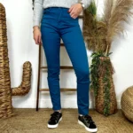 Jean Slim (T34-T44) - bleu-petrole - 44