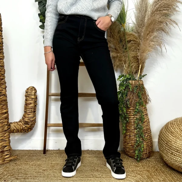 O172- Jean coupe Droite Voggo (T34-T44) - noir - 44