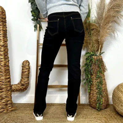 O172- Jean coupe Droite Voggo (T34-T44) - noir - 44