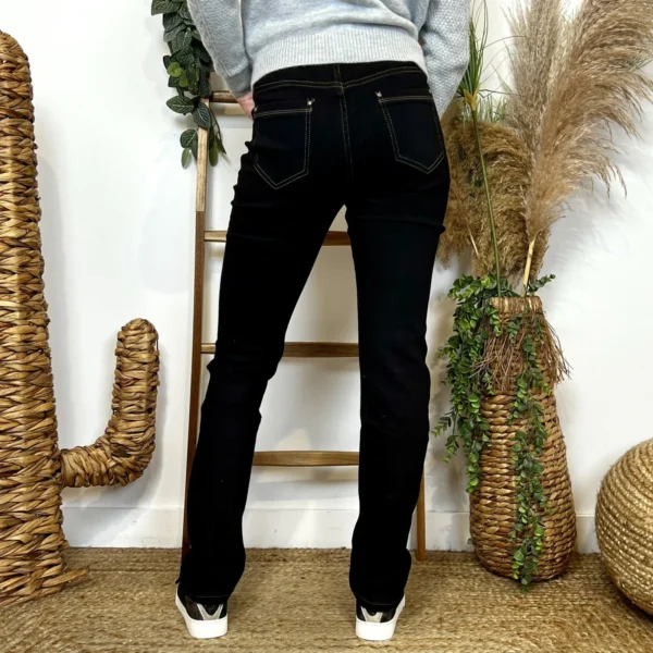 O172- Jean coupe Droite Voggo (T34-T44) - noir - 44