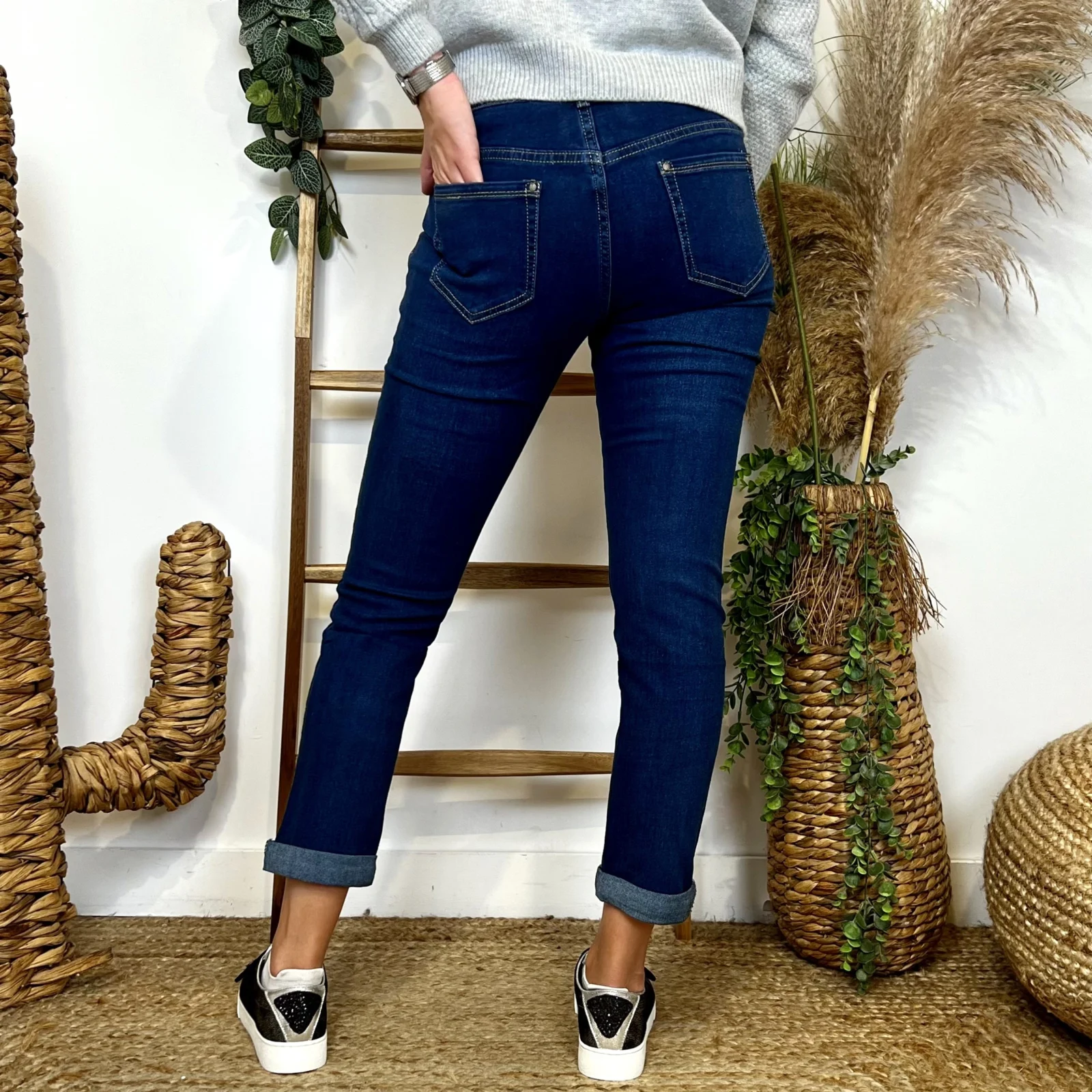 O116- Jean 7/8ème Voggo (T34-T44) - denim - 44