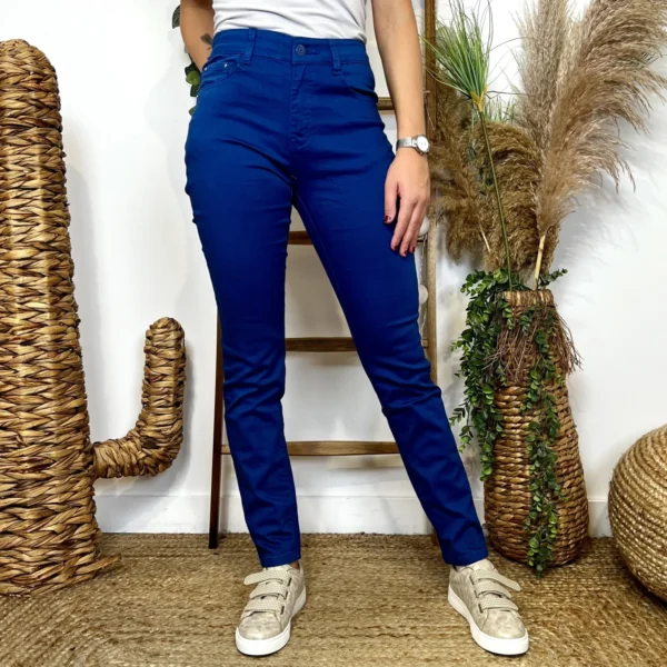 O154- Jean Slim (T34-T44) - bleu-royal - 44