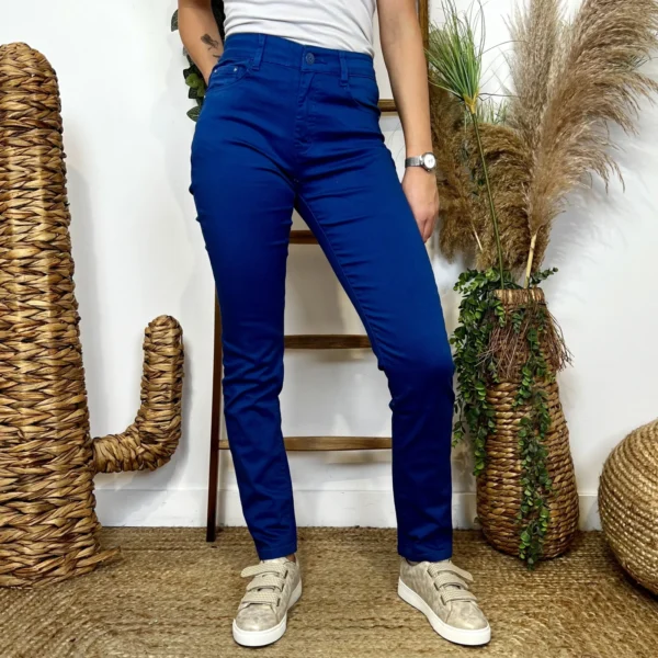 O154- Jean Slim (T34-T44) - bleu-royal - 44