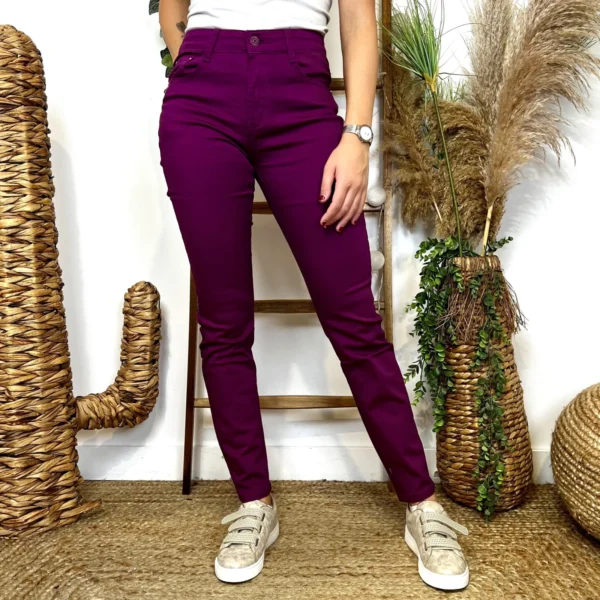 O152- Jean Slim (T34-T44) - violet - 44