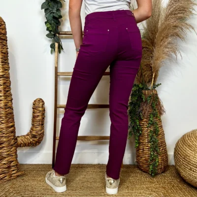 O152- Jean Slim (T34-T44) - violet - 44