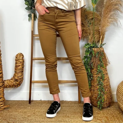 O138- Jean 7/8ème Voggo (T34-T44) - camel - 44